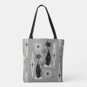 Midden-eeuwse atoomkatten met middelhoge temperatu tote bag (Achterkant)