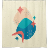 Midden-eeuwse atoomleeftijd Abstract 17 Douchegordijn (Voorkant)