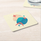 Midden-eeuwse atoomleeftijd Abstract 17 Kartonnen Onderzetters (Schuin)