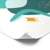 Midden-eeuwse atoomleeftijd Abstract 17 Poster (Hoek)