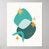 Midden-eeuwse atoomleeftijd Abstract 17 Poster (Voorkant)