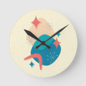 Midden-eeuwse atoomleeftijd Abstract 17 Ronde Klok (Voorkant)