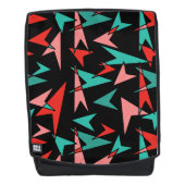 Midden-eeuwse atoompijlen zwart Aqua Sinaasappel Rugtassen (Voorkant)