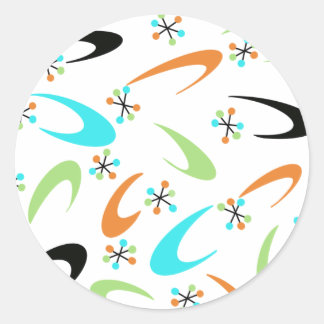 Midden-eeuwse atoomronde Stickers