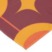 Midden-Eeuwse Atoomstarbursts op Cirkels Tafelkleed (Gekanteld)