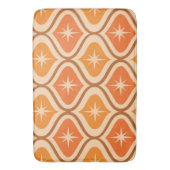 Midden-eeuwse atoomuitbarstingen op Oranje Ogee Badmat (Voorkant Verticaal)