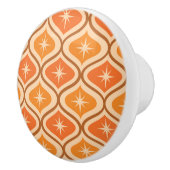 Midden-eeuwse atoomuitbarstingen op Oranje Ogee Keramische Knop (Rechts)