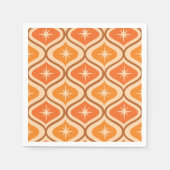 Midden-eeuwse atoomuitbarstingen op Oranje Ogee Servet (Voorkant)