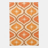 Midden-eeuwse atoomuitbarstingen op Oranje Ogee Theedoek (Verticaal)