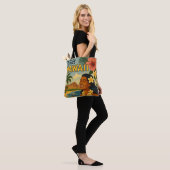Midden eeuwse bezoek Hawaii toerisme kunst Tote Bag (Op model)