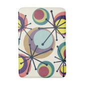 Midden-eeuwse cirkels Starbursts kleurrijk Badmat (Voorkant Verticaal)