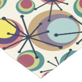 Midden-eeuwse cirkels Starbursts kleurrijk Korte Tafelloper (Hoek)