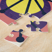 Midden-eeuwse cirkels Starbursts kleurrijk Legpuzzel (Zijkant)