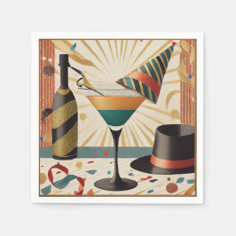Midden-eeuwse Cocktailuur - Oud en Nieuw Servet