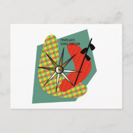 Midden-eeuwse controle 1950-1960 briefkaart