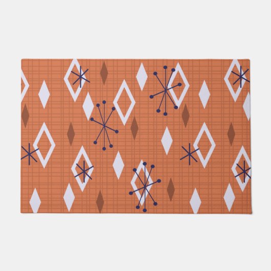 Midden-eeuwse diamanten Starbursts verbrand Sinaas Deurmat (Voorkant)