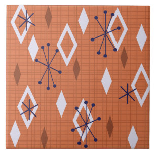 Midden-eeuwse diamanten Starbursts verbrand Sinaas Tegeltje