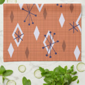 Midden-eeuwse diamanten Starbursts verbrand Sinaas Theedoek (Gevouwen)