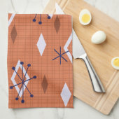 Midden-eeuwse diamanten Starbursts verbrand Sinaas Theedoek (Quarter Fold)