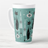 Midden-eeuwse feestdag Gemiddelde kerst bij atoomK Latte Mok (Linkerhoek)