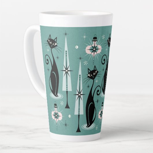 Midden-eeuwse feestdag Gemiddelde kerst bij atoomK Latte Mok (Linkerhoek)