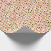 Midden-eeuwse flamingo cadeaupapier (Hoek)