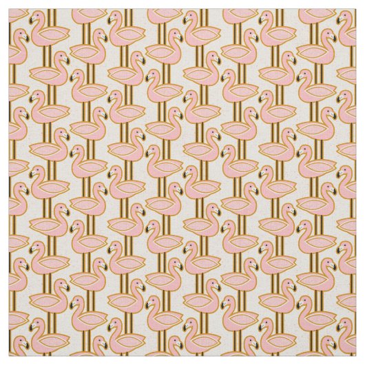 Midden-eeuwse flamingo stof (Swatch)