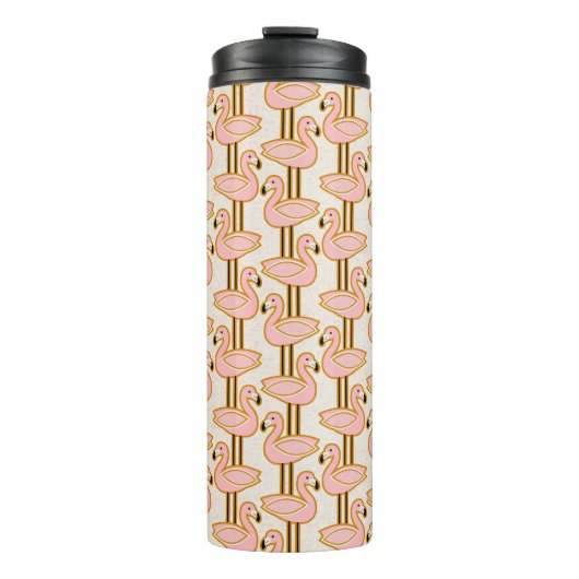 Midden-eeuwse flamingo thermosbeker (Voorkant)