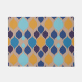 Midden-eeuwse Geometrische beige van 1960 Deurmat (Voorkant)