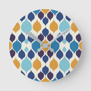 Midden-eeuwse Geometrische kleurrijke 1960   Ronde Klok