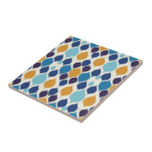 Midden-eeuwse Geometrische kleurrijke 1960 Tegeltje (Zijkant)