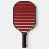 Midden-eeuwse gestreepte diepe cranberrykleur pickleball paddle (Achterkant)