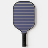 Midden-eeuwse gestreepte lavendel bries kleur pickleball paddle (Voorkant)
