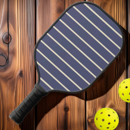 Midden-eeuwse gestreepte lavendel bries kleur pickleball paddle