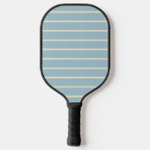 Midden-eeuwse gestreepte lichte lucht kleur pickleball paddle (Achterkant)