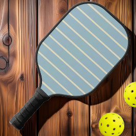 Midden-eeuwse gestreepte lichte lucht kleur pickleball paddle