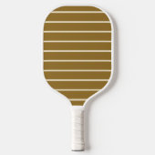 Midden-eeuwse gestreepte warme woestijnkleur pickleball paddle (Voorkant)