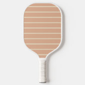 Midden-eeuwse gestreepte zoete perzik kleur pickleball paddle (Voorkant)