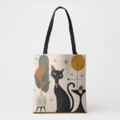Midden-eeuwse kat boodschappentas tote bag (Voorkant)
