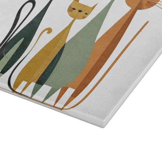 Midden-eeuwse kat snijplank, glas snijplank (Hoek)