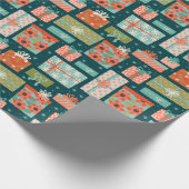 Midden-eeuwse kerstcadeaus cadeaupapier (Hoek)