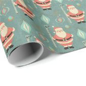 Midden-eeuwse Kerstman 6-7 Meme Retro Cadeaupapier (Rol Hoek)