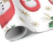 Midden-eeuwse kerstmis Mittens Cadeaupapier (Rol Hoek)