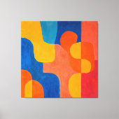 Midden-eeuwse kleuren canvas afdruk (Voorkant)