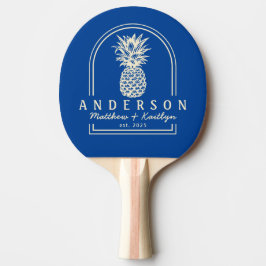 Midden-Eeuwse Koninklijke Ananas Bruiloftsboog & N Tafeltennisbatje