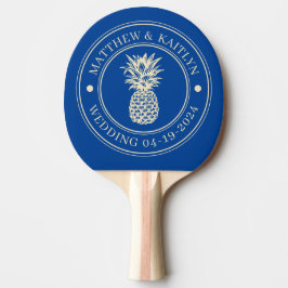 Midden-Eeuwse Koninklijke Ananas Bruiloftskroon &  Tafeltennisbatje