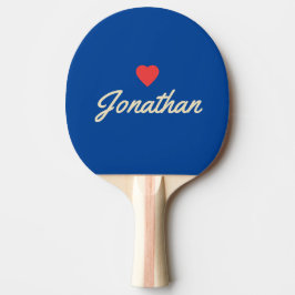 Midden-Eeuwse Koninklijke Vintage RD Hart Handteke Tafeltennisbatje