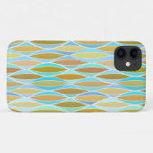 Midden-eeuwse lintprint - blauw en neutraal Case-Mate iPhone case (Achterkant (horizontaal))