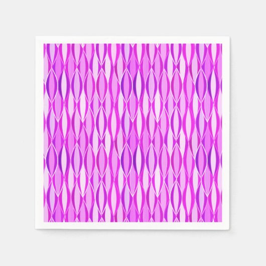 Midden-eeuwse lintprint - orchidee en violet servetten (Voorkant)