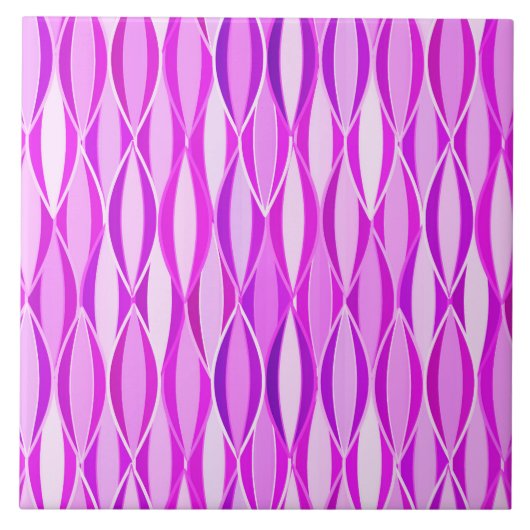 Midden-eeuwse lintprint - orchidee en violet tegeltje (Voorkant)